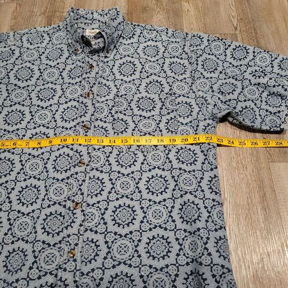 Vintage Bugle Boy Company Short Sleeved Button Down Shirt Mens Size Large - Picture 5 of 7